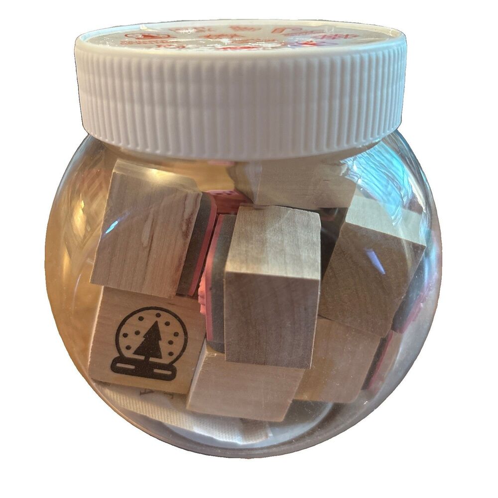 Recollections Jar Of 12 Christmas And Winter Themed Stamps
